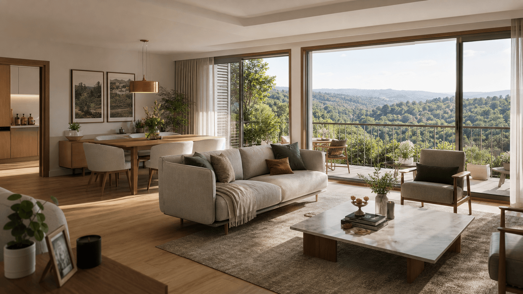 Koru Vadi 2+1 Bahçe örnek evi
