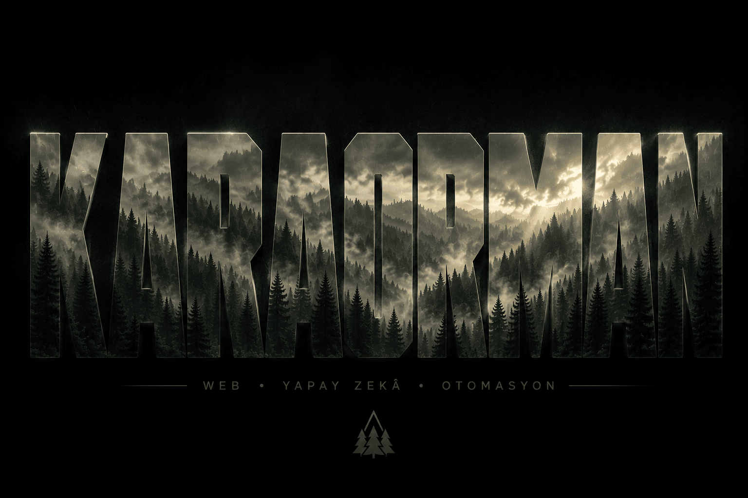Karaorman'un karanlık ve sinematik orman atmosferi
