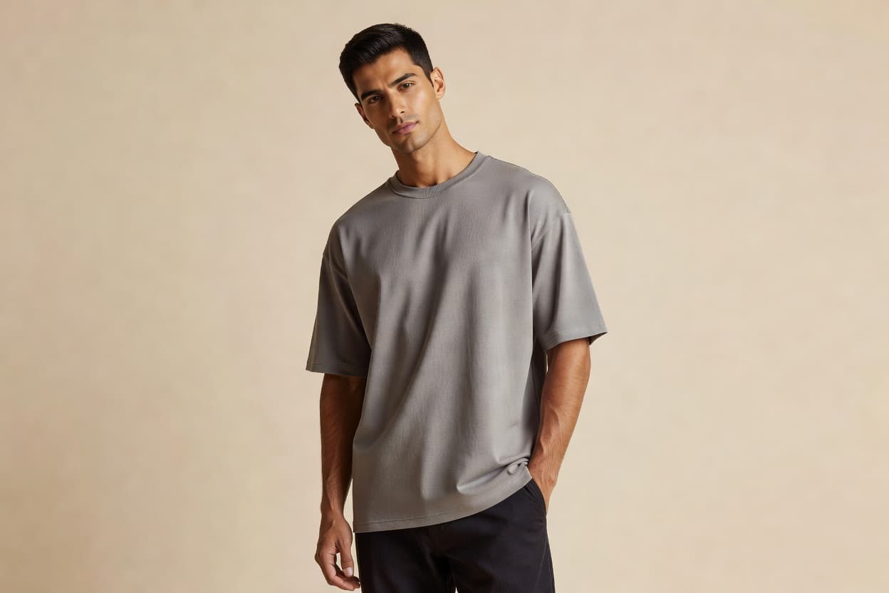 Gri Oversize Tişört